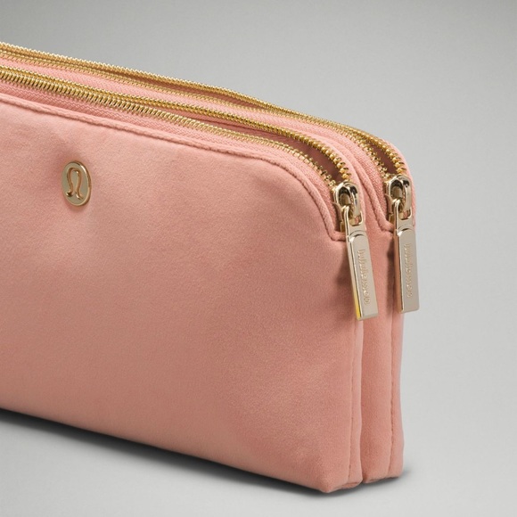 New Lululemon Curved Wristlet, Pink Velour - Picture 6 of 9
